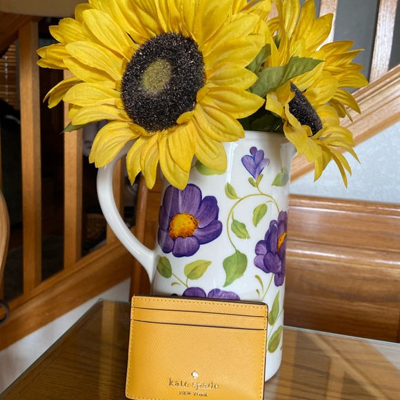 Kate Spade Madison Saffiano Leather Daffodil Card Holder - Picture 4 of 8